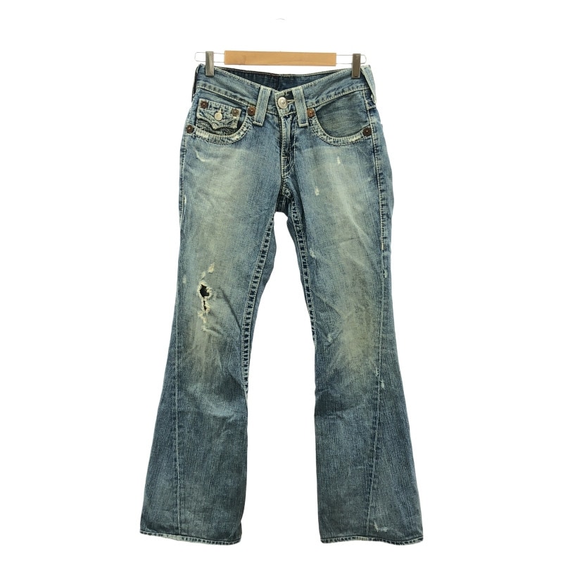 希少 トゥルーレリジョン USA製 Joey big t ヴィンテージ フレア 中古】TRUE RELIGION JOEY BIG T フレアデニム サイズ27 USA製