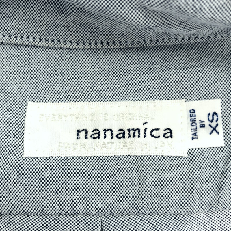 ����š�nanamica Button Down Wind Shirt �֥롼 ������XS SUGS006 �ʥʥߥ���O˭�ġ�