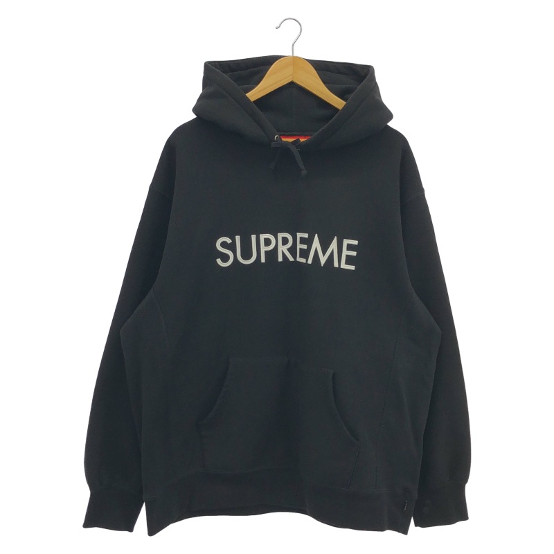 ����š�Supreme capital hooded sweatshirt XL �֥�å� ����ץ꡼���OȾ�ġ�