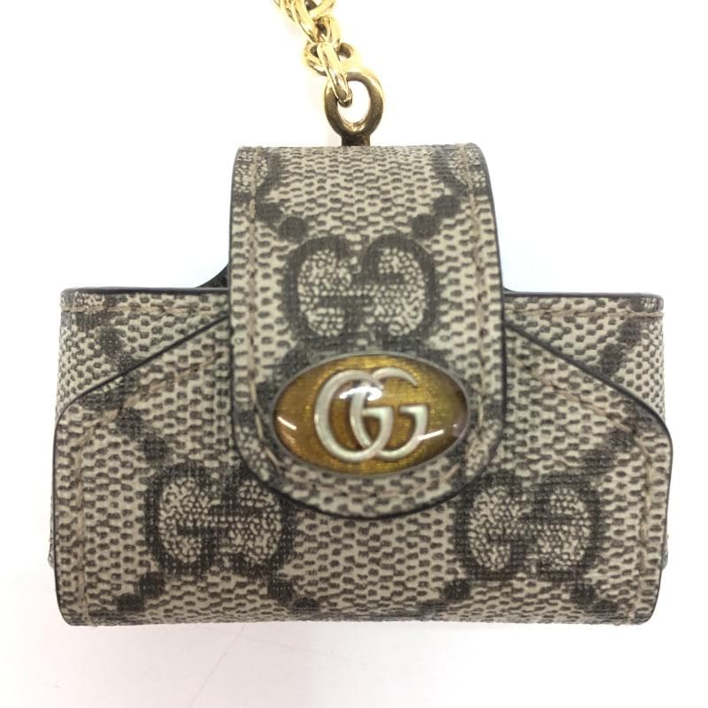 中古】GUCCI GGスプリームキャンバス GGマーモント Airpodsケース