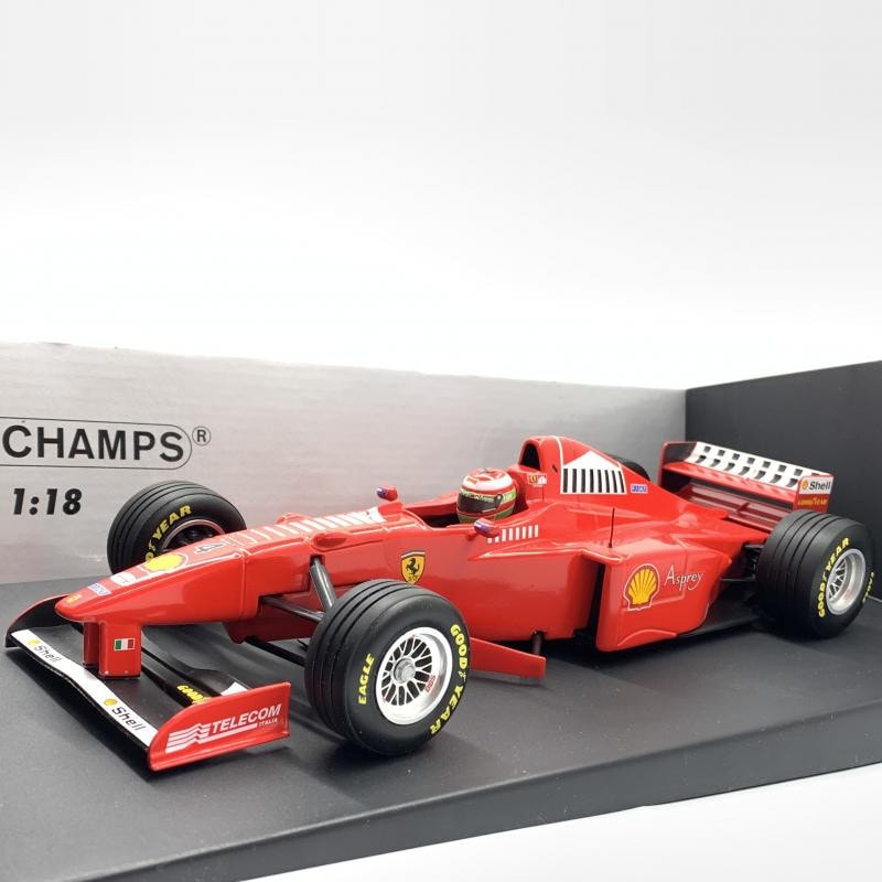 クリスマス特集2025 中古】開封)ミニチャンプス 1/18 フェラーリF1 #4 E.アーバイン ミニカー
