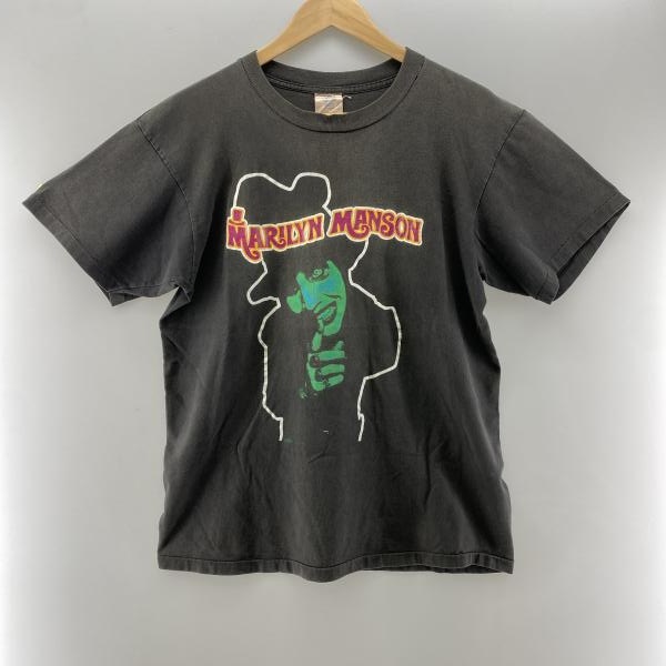 ����š�MARILYN MANSON 90s WINTERLAND���� "DOPE FIEND" ξ�̥ץ��� T����� �֥�å� ������L �ޥ��󡦥ޥ󥽥��O������