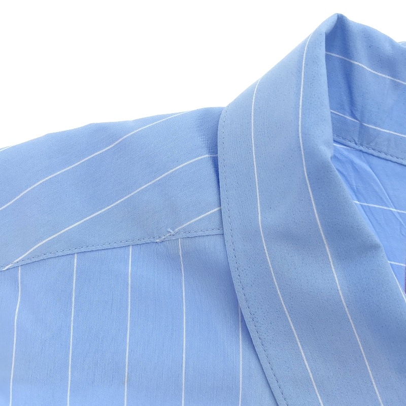 ����š�Supreme 25SS Stripe S��S Pajama Shirt L �֥롼��O��ΩŹ��