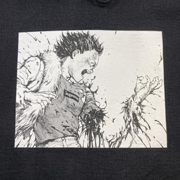 ����š�Supreme 17AW AKIRA Arm Hooded Sweatshirt �֥�å� M ����ץ꡼���O������
