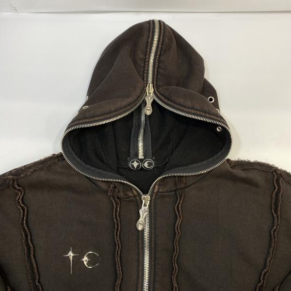 ����š�Thug Club 23FW Gladiator Zip Up Hoodie "TC23TS0601" �֥饦�� �������� ��������֡�O������