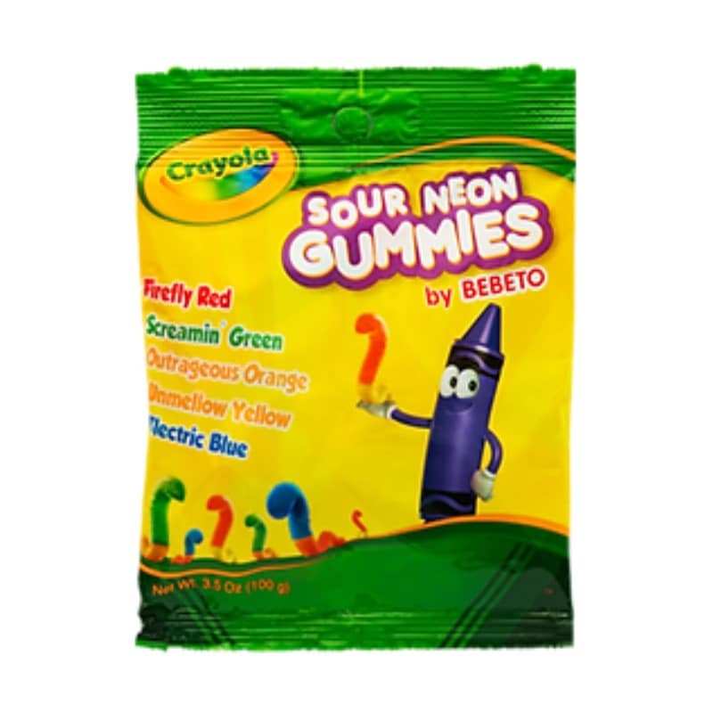 [1個]BEBETO(ベベト) クレヨラ　サワーネオングミ　100g　賞味期限2025.01.31【賞味期限間近】|お菓子|食品・飲料
