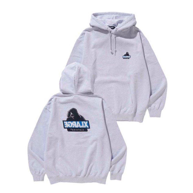 XLサイズ X-LARGE メンズ SLANTED OG PULLOVER HOODED 101233012011 ASH　　|アパレル|ライフスタイル