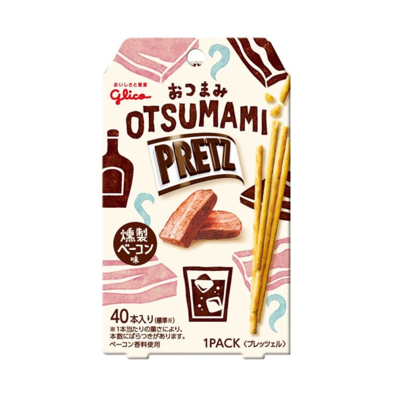 [7個]グリコ おつまみプリッツ＜燻製ベーコン味＞　24g　賞味期限2025.09.30