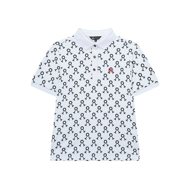 【直送品】Mサイズ レディース Rolling Rolleye エイミー パターン クール カラーTシャツ ホワイト　　