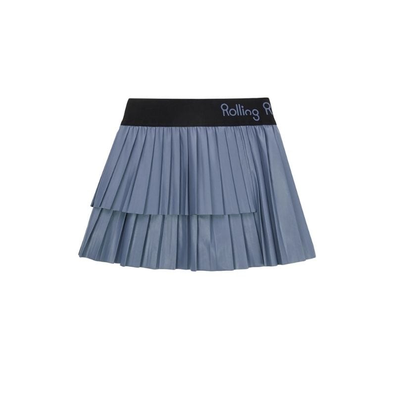 【直送品（買い合わせ不可）】フリーサイズ レディース Rolling Rolleye ロールロール ニュー エッジ レザースカート ブルー　　