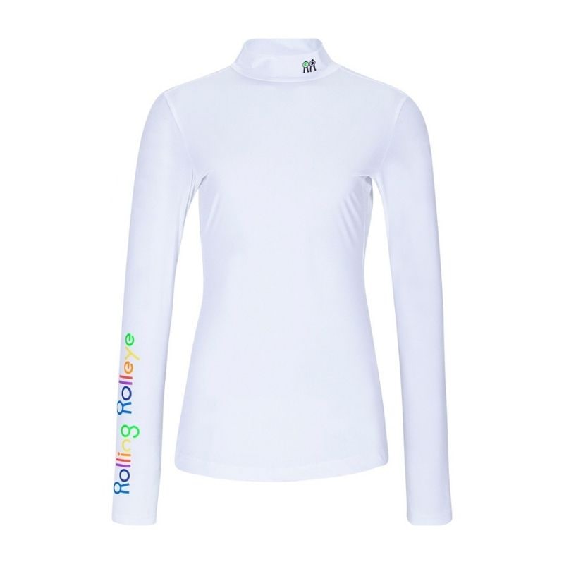 【直送品（買い合わせ不可）】Sサイズ レディース Rolling Rolleye クールレインボー インナーウェア ホワイト　　