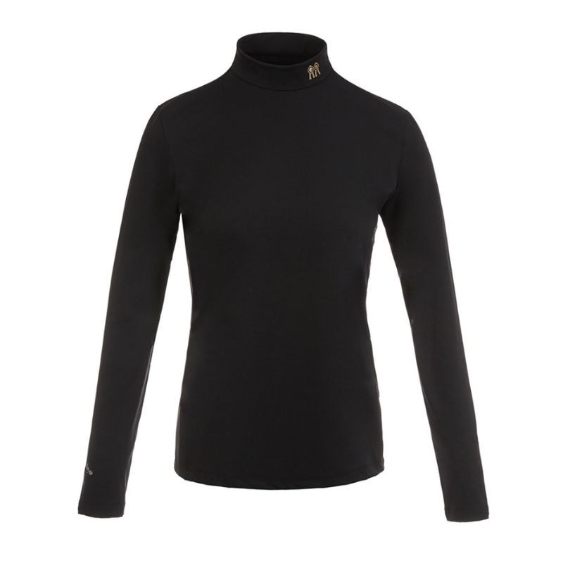 【直送品（買い合わせ不可）】Mサイズ レディース Rolling Rolleye インナーウェア ブラウンロゴ ブラック　　