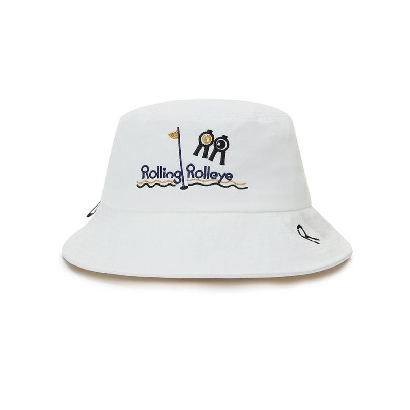 【直送品（買い合わせ不可）】Mサイズ(60cm) Rolling Rolleye バケットグーズ ホワイト　　