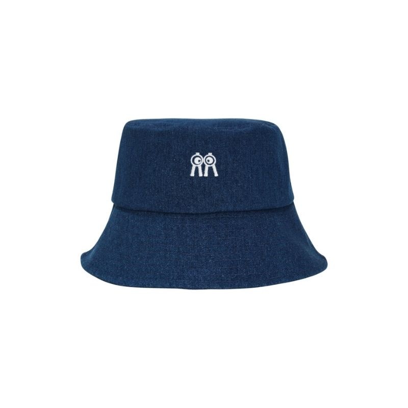 【直送品（買い合わせ不可）】Mサイズ(60cm) Rolling Rolleye バケットハット ホワイトロゴ デニム　　