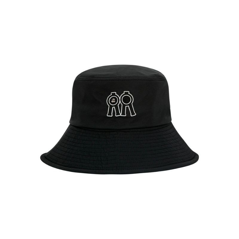 【直送品（買い合わせ不可）】Sサイズ(57cm) Rolling Rolleye バケットハット ラバーパッチ ブラック　　