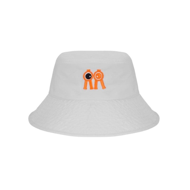 【直送品（買い合わせ不可）】Sサイズ(57cm) Rolling Rolleye バケットハット オレンジ ブラック アイ ホワイト　　