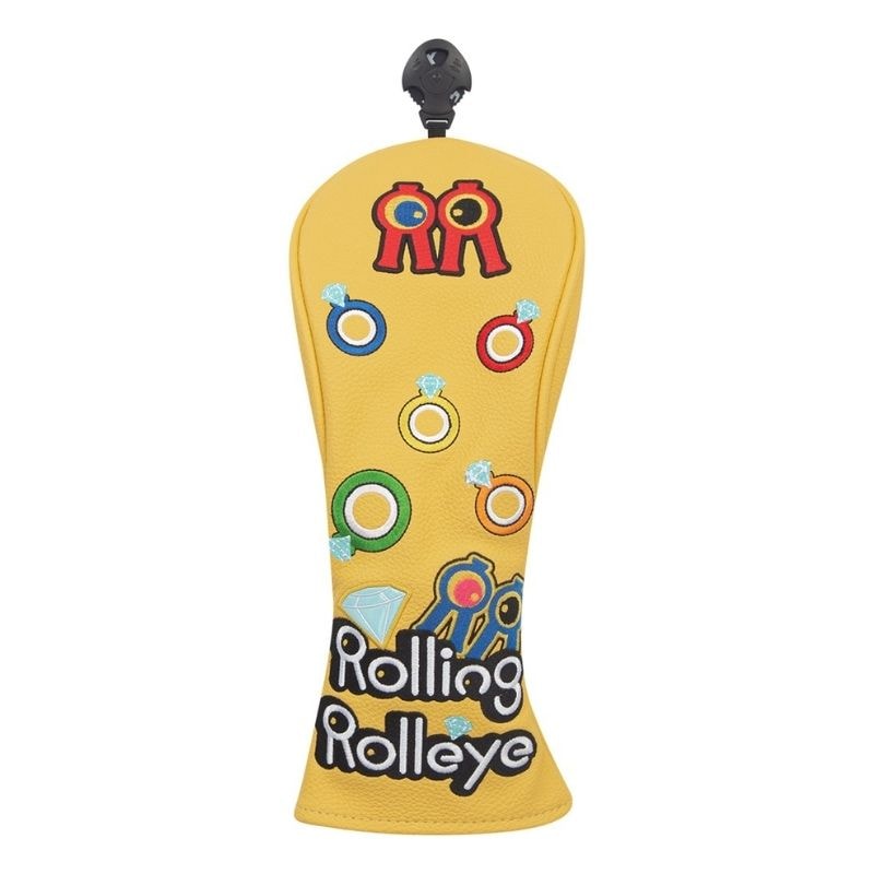 【直送品（買い合わせ不可）】Rolling Rolleye ビッグロゴ ウッドカバー イエロー　　