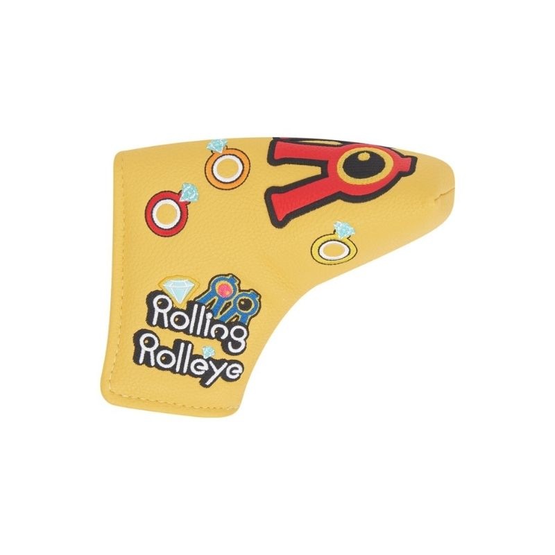 【直送品（買い合わせ不可）】Rolling Rolleye ビッグロゴ Dパターカバー イエロー　　
