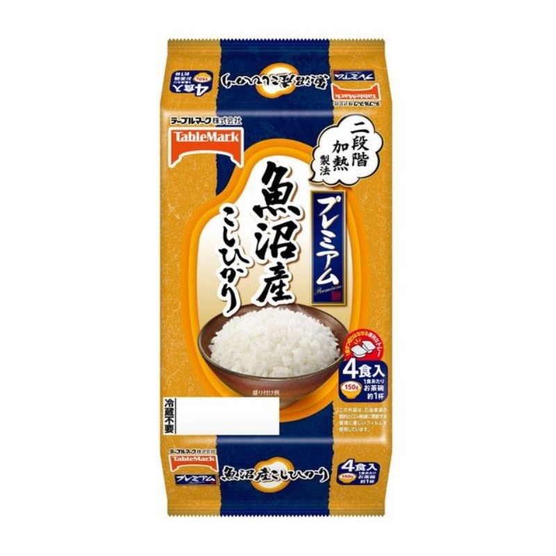 [4個]テーブルマーク 魚沼産こしひかり プレミアム　150g×4食　賞味期限2025.11.04