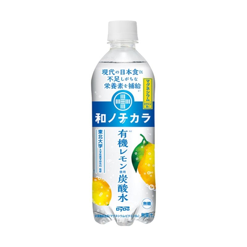 [24本]ダイドードリンコ 和ノチカラ 有機レモン使用 炭酸水　500ml　賞味期限2025.08.30
