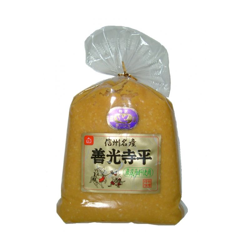 [1個]マルモ青木味噌醤油醸 善光寺平白袋　1kg　賞味期限2025.07.05【賞味期限間近】|食品|食品・飲料