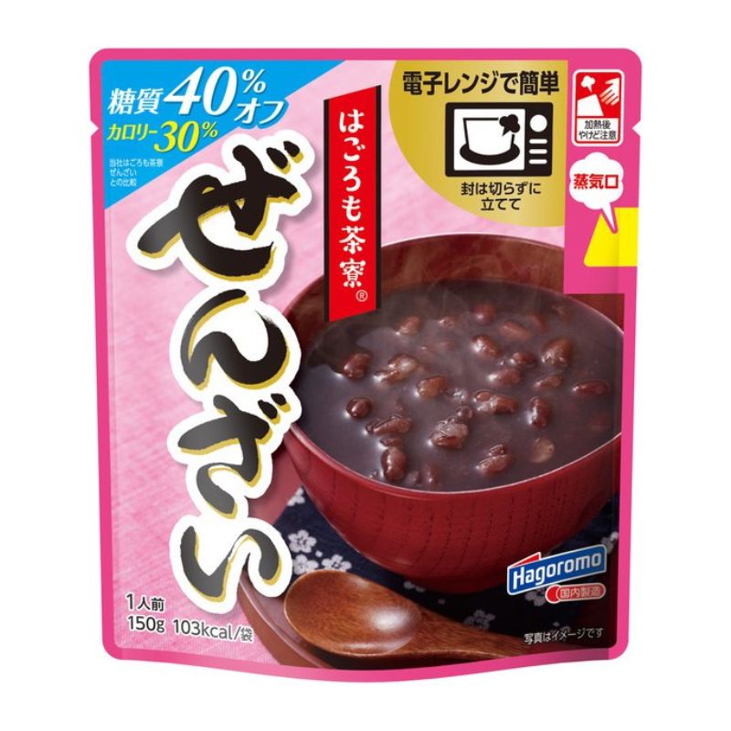 [5個]はごろもフーズ はごろも茶寮ぜんざい糖質オフ　150g　賞味期限2025.10.22