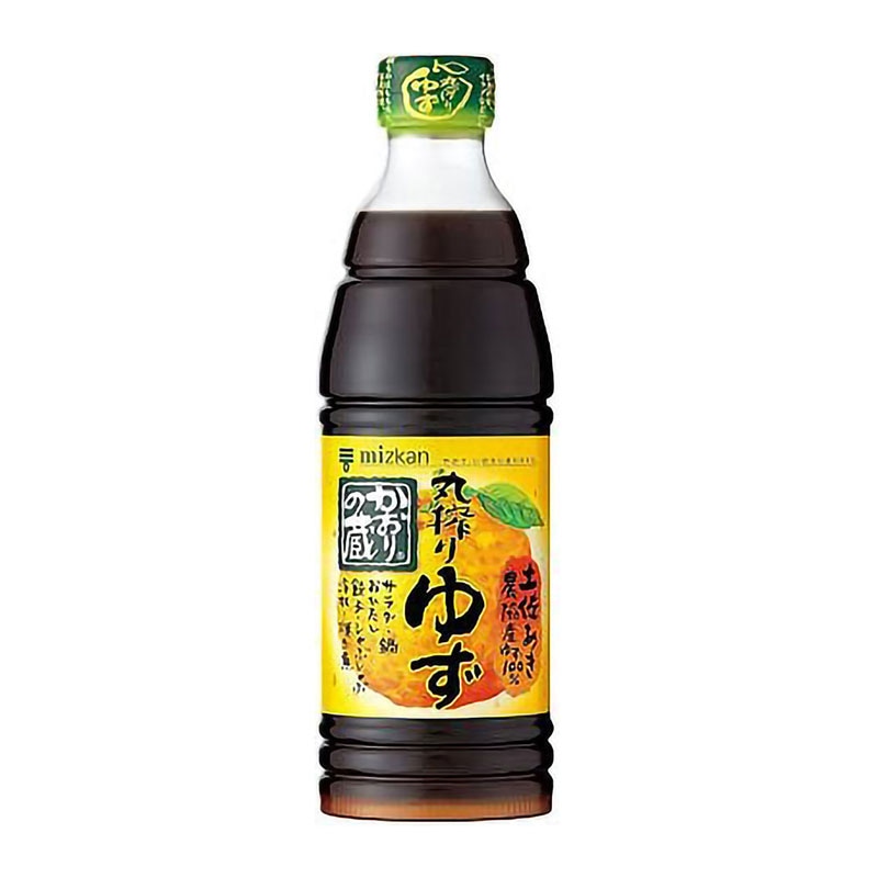 [3個]ミツカン かおりの蔵 丸搾りゆずポン酢　600ml　賞味期限2025.08.03【賞味期限間近】|食品|食品・飲料