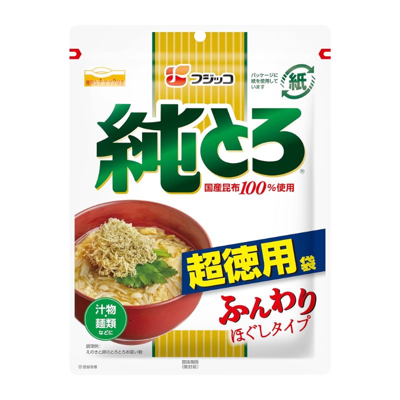 [5個]フジッコ 純とろ超徳用袋　47g　賞味期限2025.11.30【賞味期限間近】|食品|食品・飲料