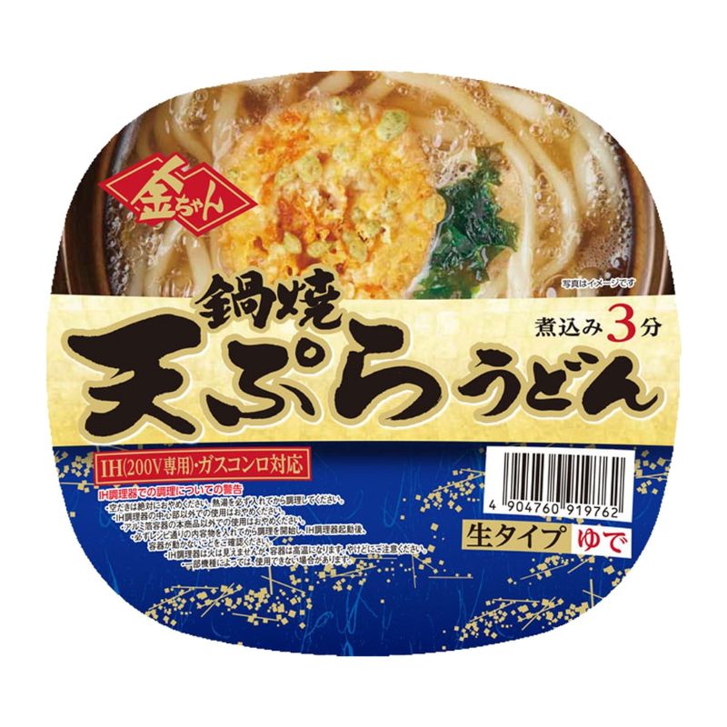 [12個]徳島製粉 金ちゃん 鍋焼天ぷらうどん　217g　賞味期限2026.06.11