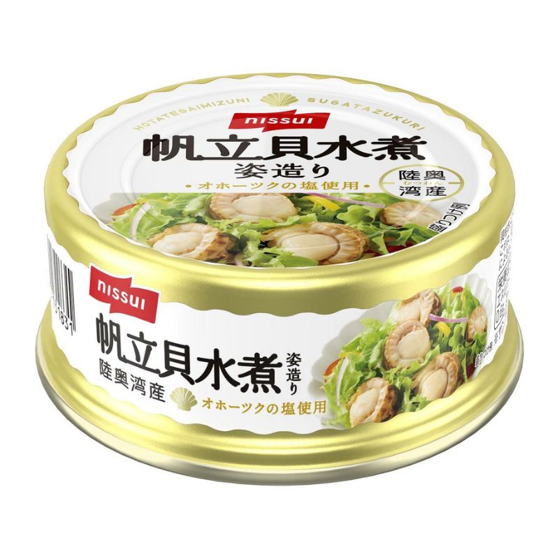 [6個]ニッスイ 帆立貝柱水煮姿造り　70g　賞味期限2027.02.28