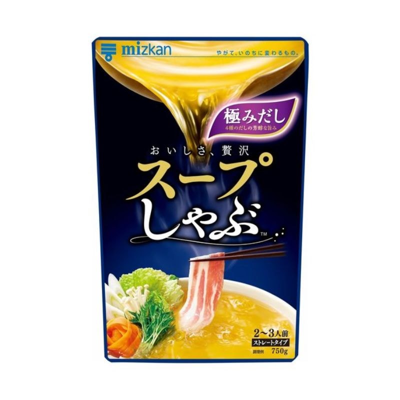 [6個]ミツカン スープしゃぶ 極みだし ストレートタイプ　750g　賞味期限2027.07.31|食品|食品・飲料