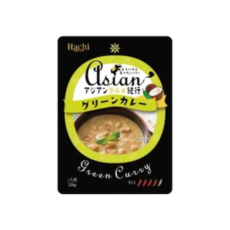 [5個]ハチ食品 アジアン紀行グリーンカレー　150g　賞味期限2026.10.08|食品|食品・飲料