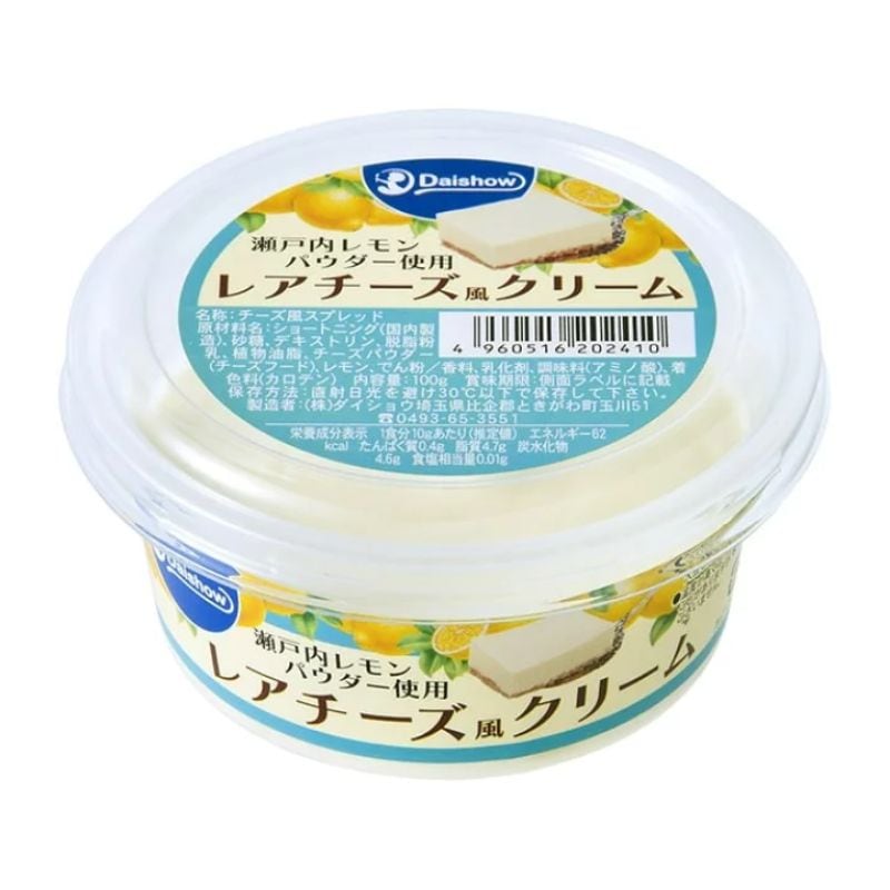 [3個]ダイショウ レアチーズ風クリーム　100g　賞味期限2025.11.15【賞味期限間近】|お菓子|食品・飲料