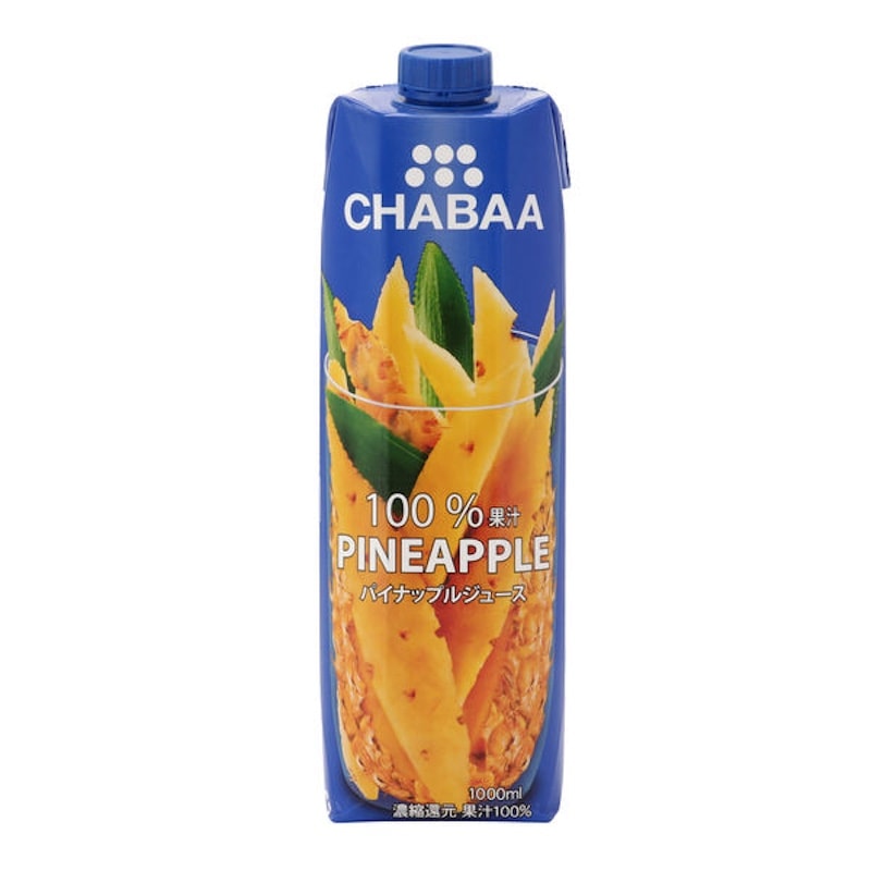 [2本]ハルナプロデュース CHABAA 100%ジュース パイナップル　1000ml　賞味期限2025.11.01【賞味期限間近】|飲料|食品・飲料