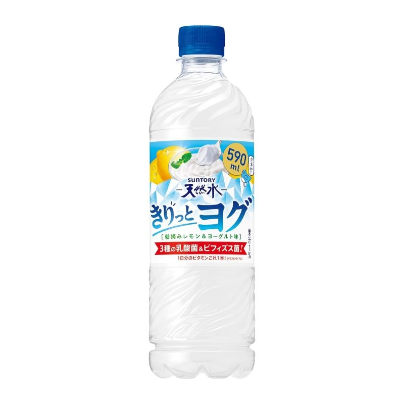 [24本]サントリー 天然水 きりっとヨグ 朝摘みレモン＆ヨーグルト　590ml　賞味期限2025.12.31|飲料|食品・飲料