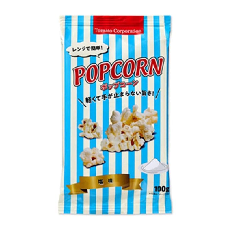 [5個]トマトコーポレーション レンジ簡単ポップコーン塩　100g　賞味期限2026.08.31|お菓子|食品・飲料