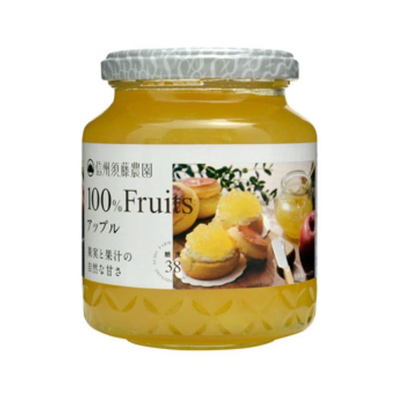 [3個]スドージャム 信州須藤 100％フルーツ アップル 　340g　賞味期限2026.05.21|食品|食品・飲料