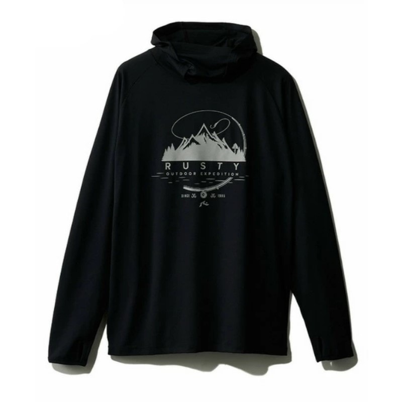 【XLサイズ】RUSTY メンズ TO UVハ゜ーカー（BLK）　　