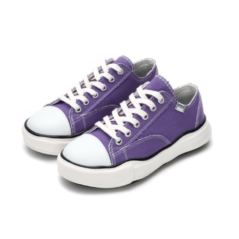 【25.0cm】SKONO メンズ Oversole Canvas Sneakers（PURPLE）　　