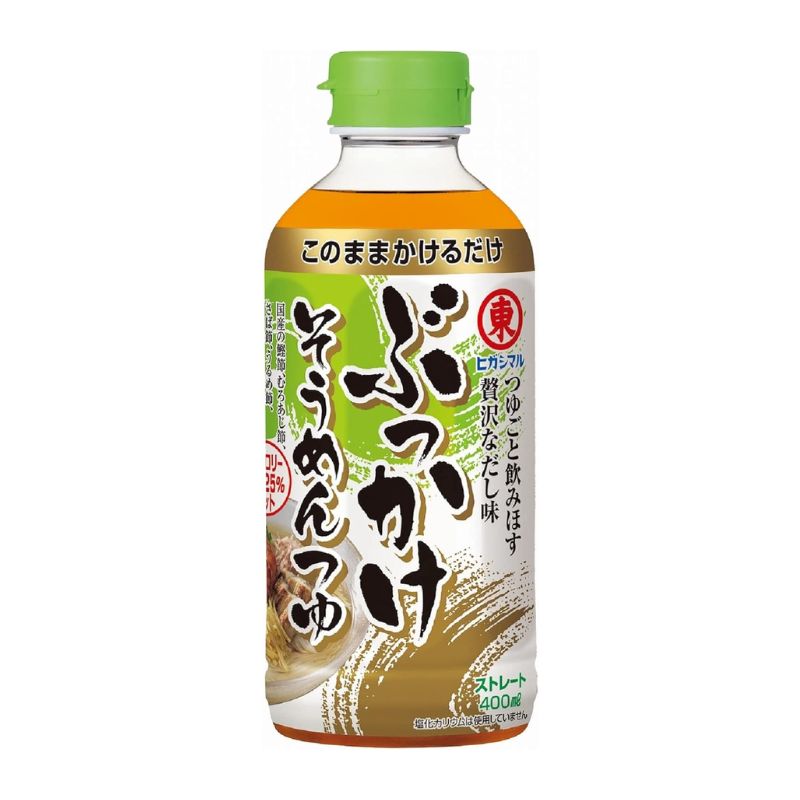 [3本]ヒガシマル 東丸 ぶっかけそうめんつゆ　400ml　賞味期限2026.01.31|食品|食品・飲料