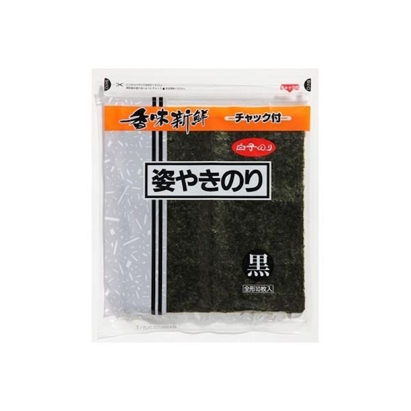 [2個]白子のり 姿焼き海苔 黒　10枚　賞味期限2026.01.13|食品|食品・飲料