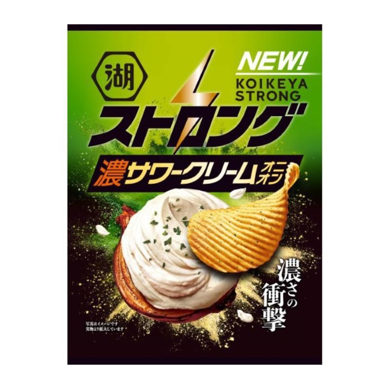 [6個]湖池屋ストロング サワークリームオニオン　53g　賞味期限2026.02.28|お菓子|食品・飲料