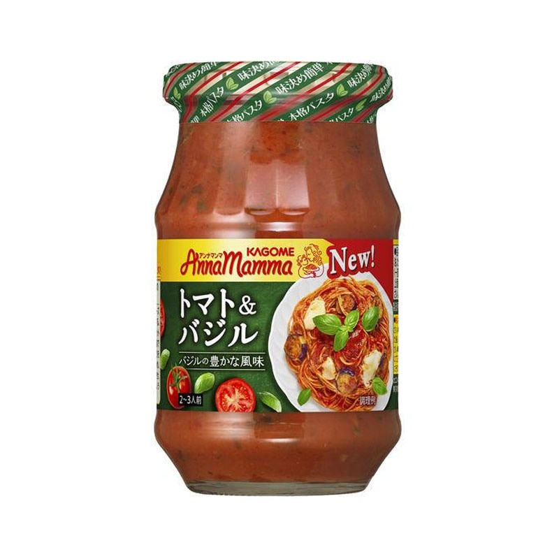 [3個]カゴメ アンナマンマ トマト＆バジル　330g　賞味期限2027.04.16|食品|食品・飲料
