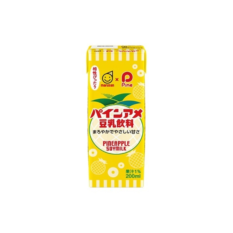 [24個]マルサンアイ 豆乳飲料パインアメ　200ml　賞味期限2025.12.15|飲料|食品・飲料