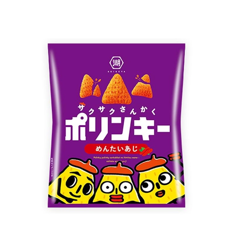 [12個]湖池屋　ポリンキー　めんたい　55g　賞味期限2026.03.31|お菓子|食品・飲料