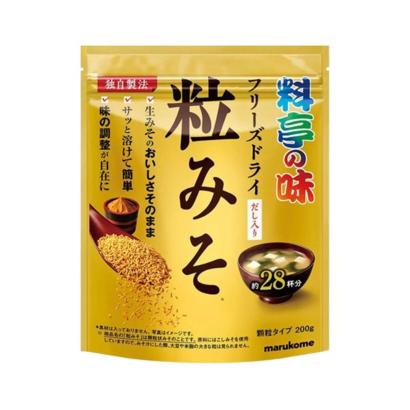 [6個]マルコメ 料亭の味 フリーズドライ だし入り粒みそ　200g　賞味期限2026.06.30