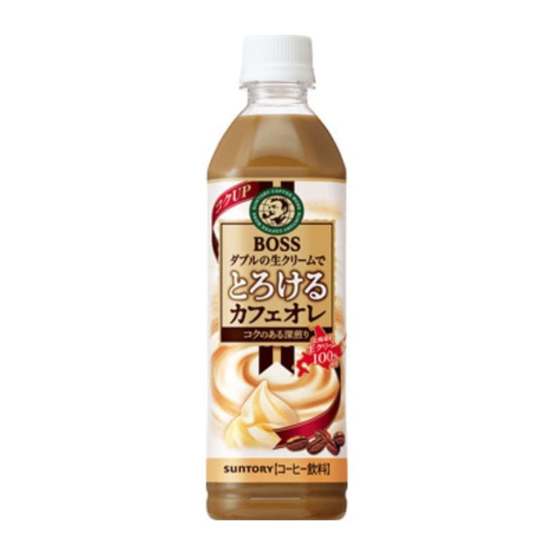 [24本]サントリー ボス とろけるカフェオレ　500ml　賞味期限2025.10.31【賞味期限間近】|飲料|食品・飲料