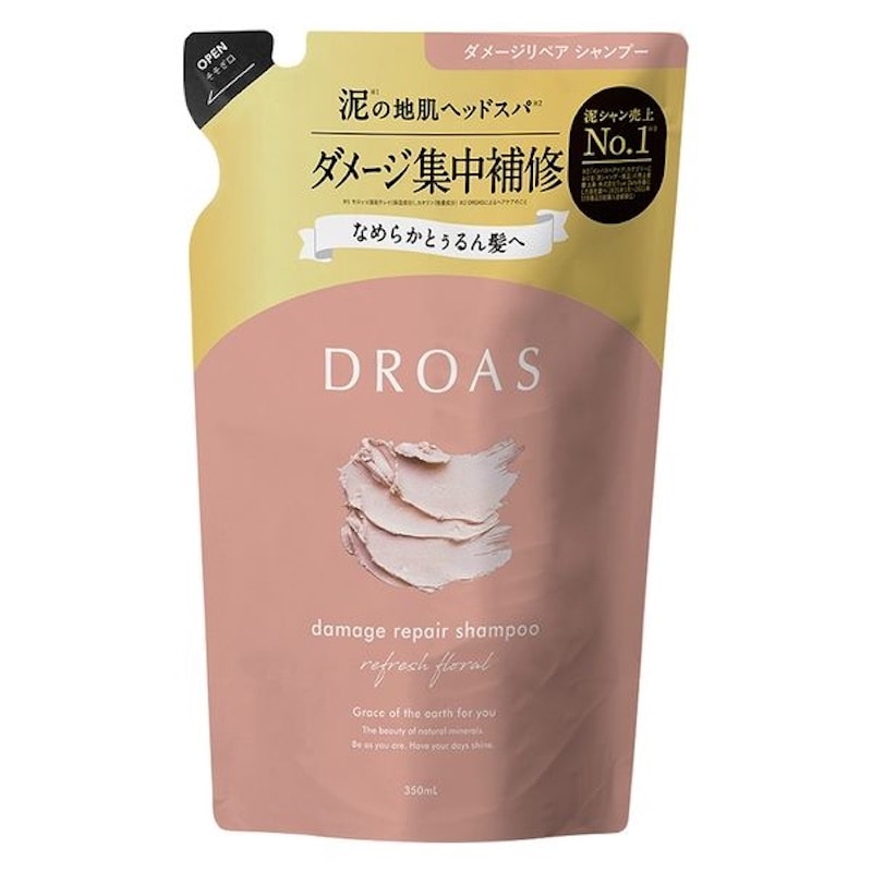 [2個]DROAS（ドロアス） ダメージリペアシャンプー 詰め替え　350ml　