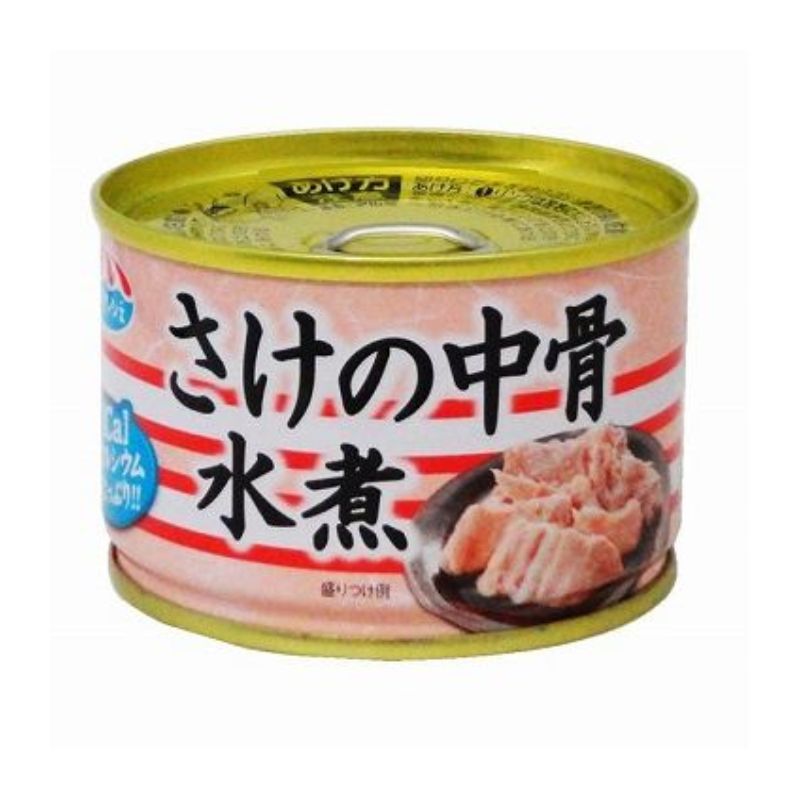 [4個]【JB直送品】極洋 さけの中骨 水煮　140g　賞味期限2029.02.01