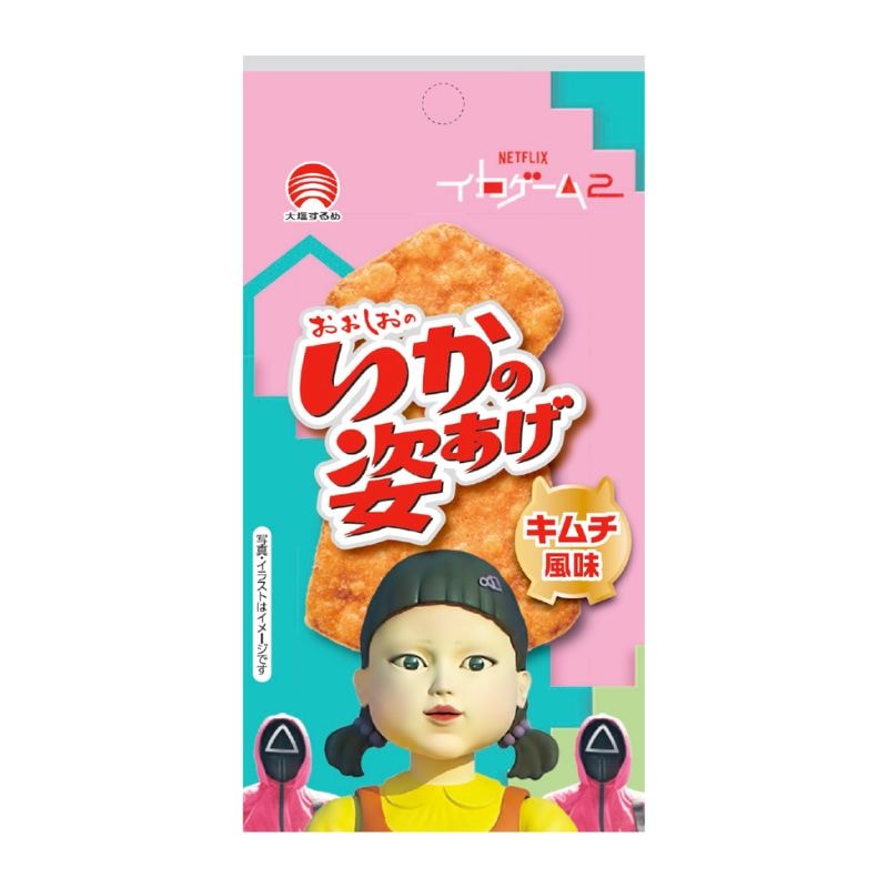 [10個]合食 いかの姿あげ イカゲーム キムチ風味　4枚　賞味期限2025.12.13|お菓子|食品・飲料